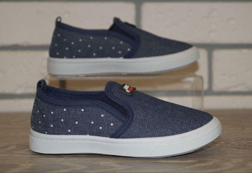 Слипоны детские джинсовые Blue Rama р. 27 15,5 см Синий (31537-27) - фото 7