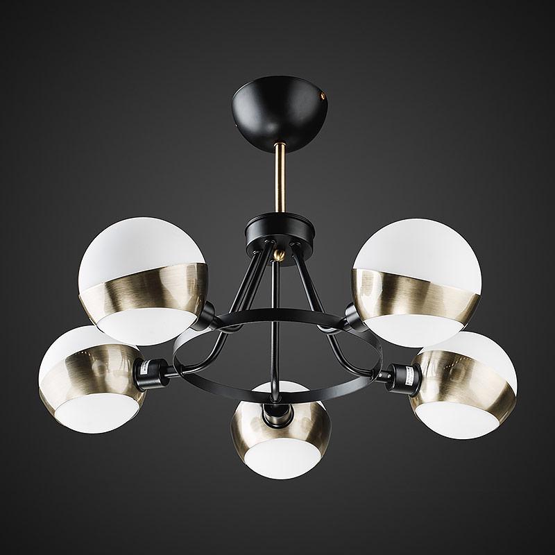 Стельова люстра Light House DL-17314/5 AB Чорний