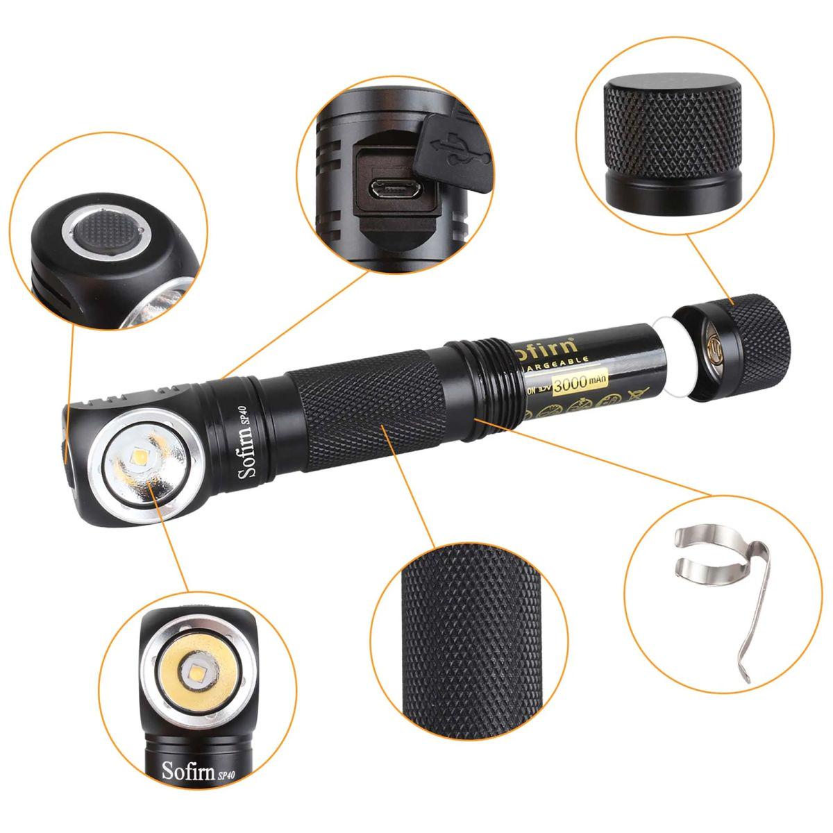Фонарик Sofirn SP40 1200Lm 5000K - фото 6