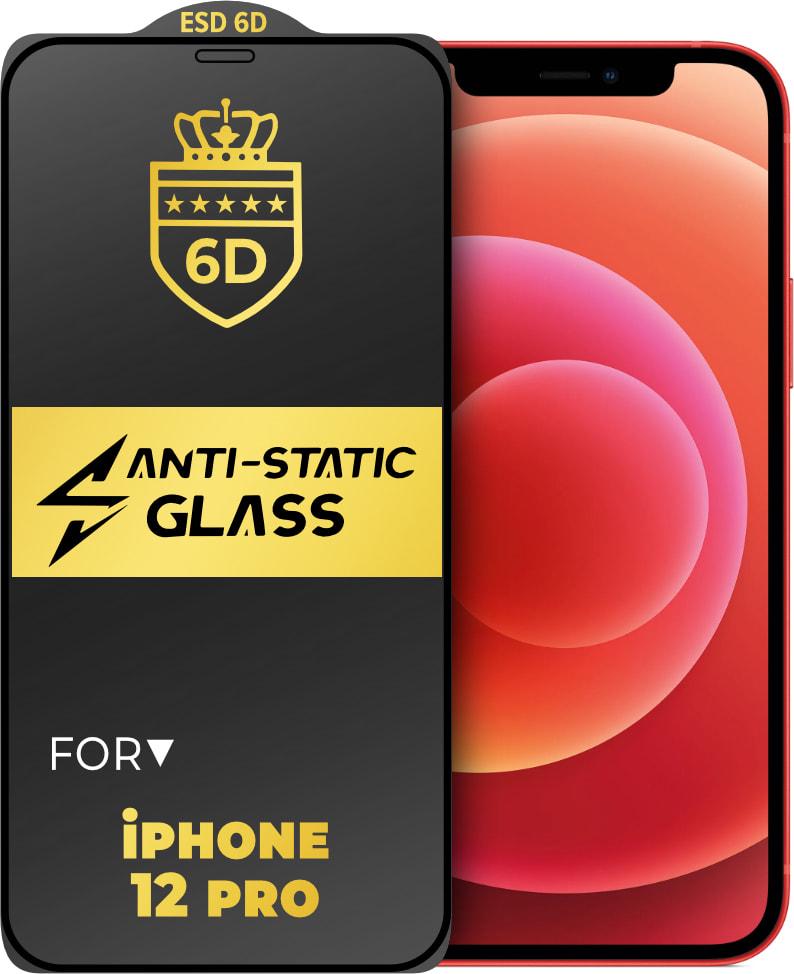 Защитное стекло 6D Anti-Static iPhone 12 Pro Glass Shield