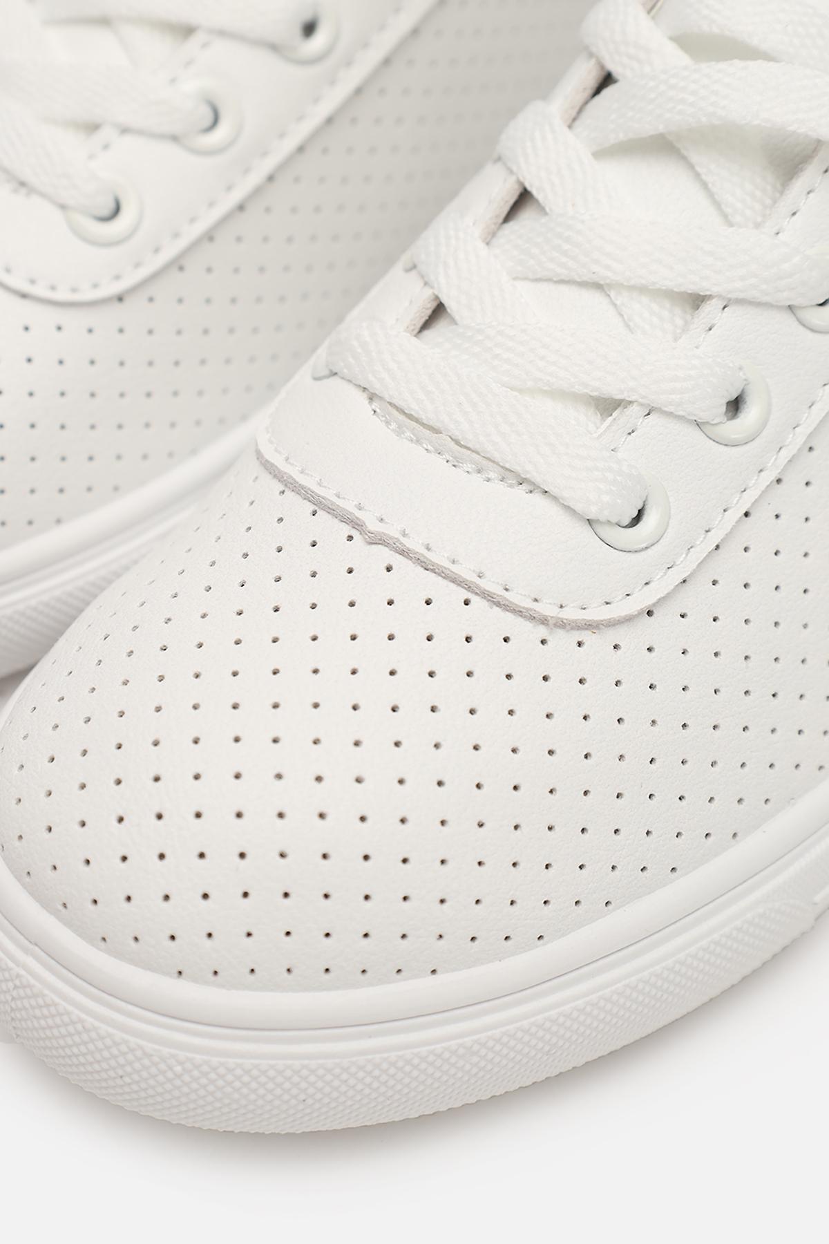 Кеди жіночі ЦБ-00280683 р. 39 Білий (SKT001076266) - фото 4 Кеди жіночі ЦБ-00280683 р. 39 Білий (SKT001076266) - фото 4