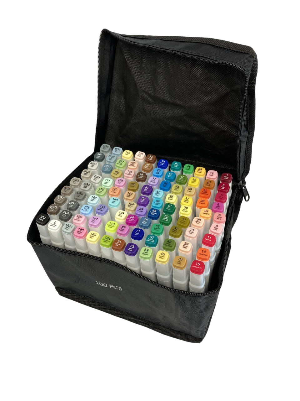 Набор двусторонних маркеров Touch Smooth для скетчинга на спиртовой основе 100 шт. (10025724)