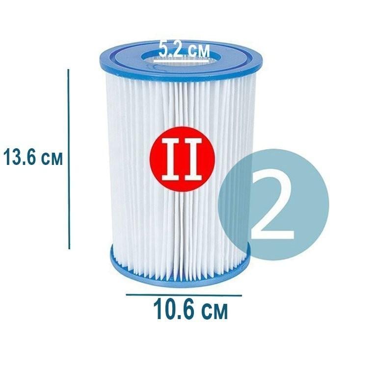 Фільтр для фільтруючого насоса Bestway 58094 типу II 2 шт. (414434) - фото 2 Фільтр для фільтруючого насоса Bestway 58094 типу II 2 шт. (414434) - фото 2