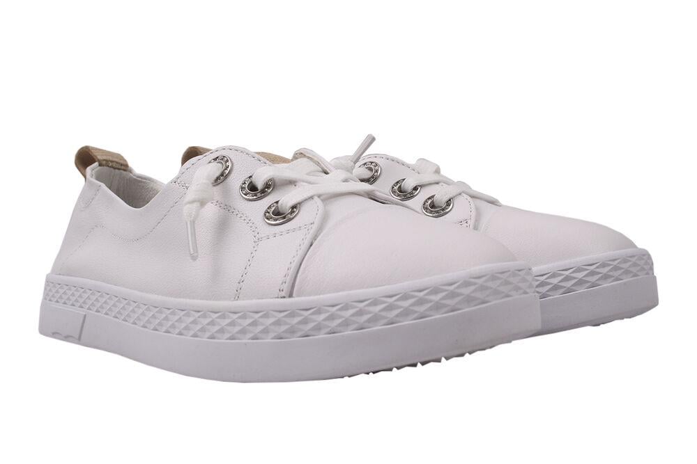 Кеды женские Berkonty из кожи Белый (253-20DTC 36)