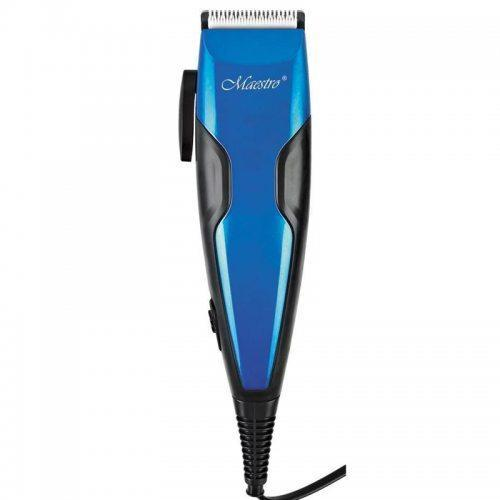 Машинка для стрижки Maestro MR-650C із керамічним покриттям та 4 змінними насадками 15 Вт Синій (650)