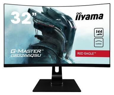 Монітор вигнутий ігровий з HDR Iiyama G-Master GB3266QSU-B1 Red Eagle 32" (4948570117383)