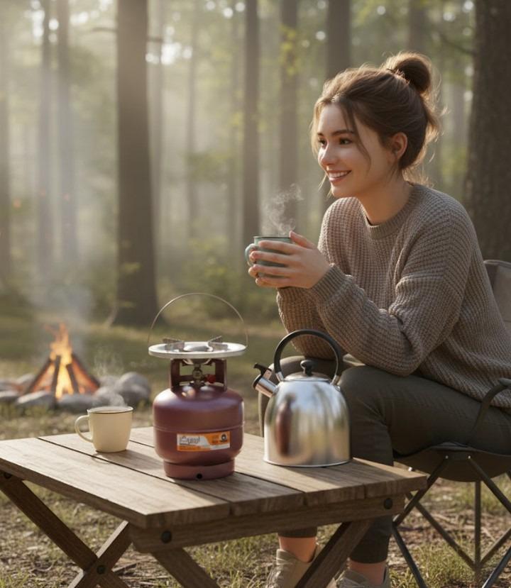 Балон кемпінговий газовий Ipragaz з пальником 5,8 л Коричневий (2104618729) - фото 4 Балон кемпінговий газовий Ipragaz з пальником 5,8 л Коричневий (2104618729) - фото 4