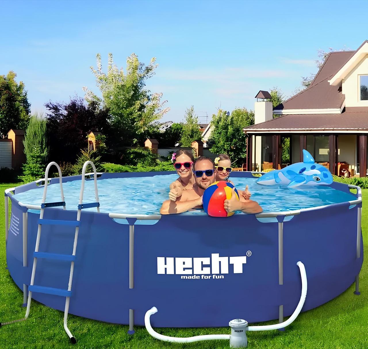 Бассейн каркасный круглый HECHT 3690 Bluesea 360х76 см 6125 л (17383) - фото 4