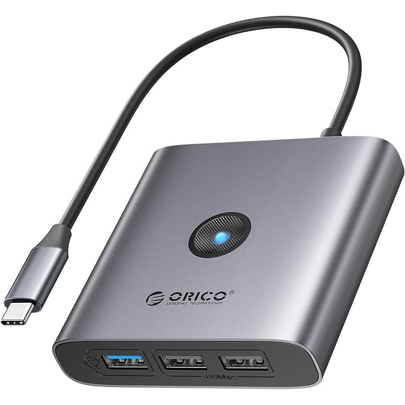 USB-хаб Orico FAX3-5P-GY-EP USB Type-C HDMI 4K PD 60W Grey (CA914227) USB-хаб Orico FAX3-5P-GY-EP USB Type-C HDMI 4K PD 60W Grey (CA914227)