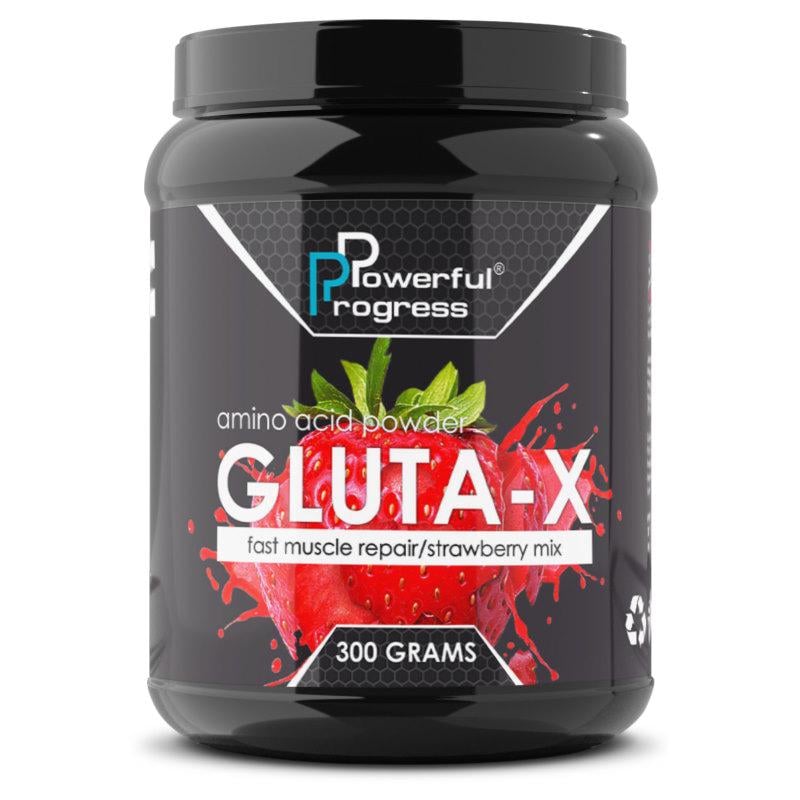 Аминокислота Powerful Progress Gluta-X 300 г Клубника (3216V6145)