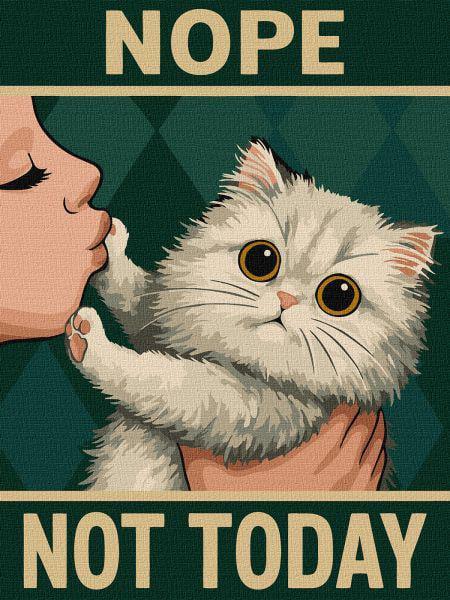 Картина за номерами Ideyka Постер Не сьогодні 30x40 см (Id-KHO6802)