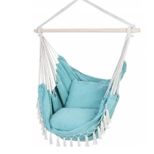 Кресло-гамак подвесное Bonro B-092-3 Бразильское с подушкой 120 кг Бирюзовый (2601809267)