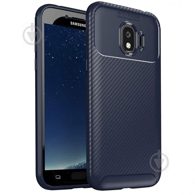 Чехол Carbon Case Samsung J2 Pro 2018 Синий (hub_rdbb27503)