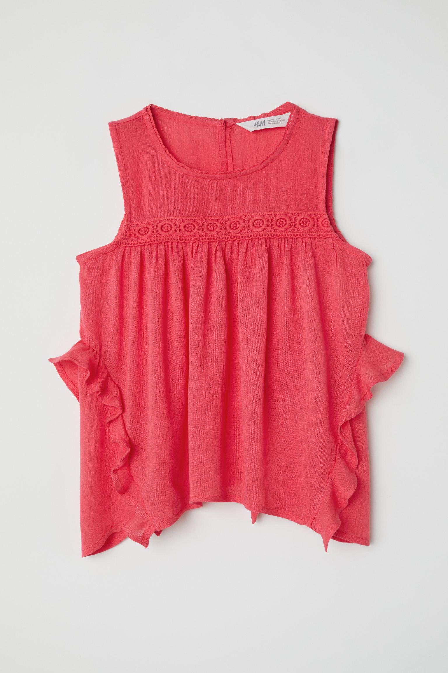 Блуза H&M р. 164 см Малиновий (28025590617)