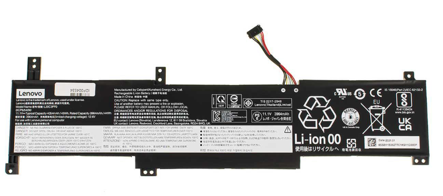 Аккумулятор для ноутбука Lenovo IdeaPad 3-17ALC6 3970 mAh 111V 44 Wh