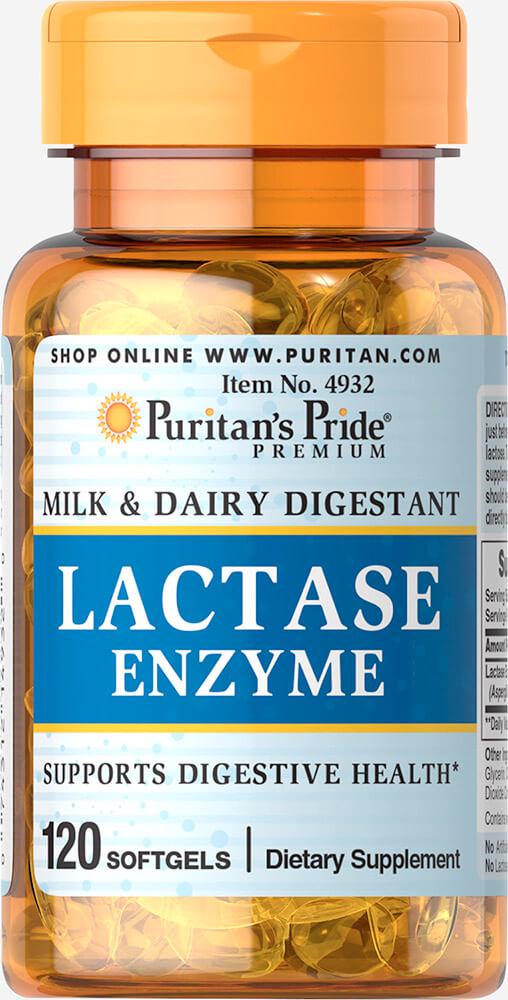 Лактаза Puritan's Pride Lactase Enzyme 125 мг 120 Softgels