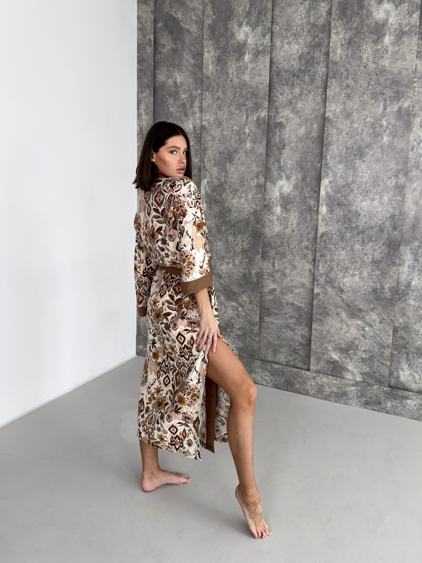 Халат-кимоно женский длинный COSY Boho Chic L/XL Корица (BC1) - фото 2