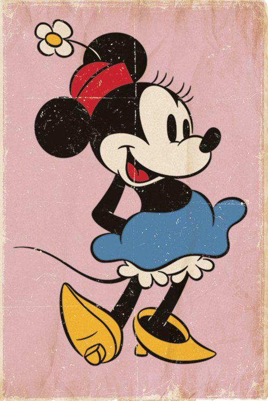 Постер плакат Мінні Маус Ретро/Minnie Mouse Retro 61x91,5 см