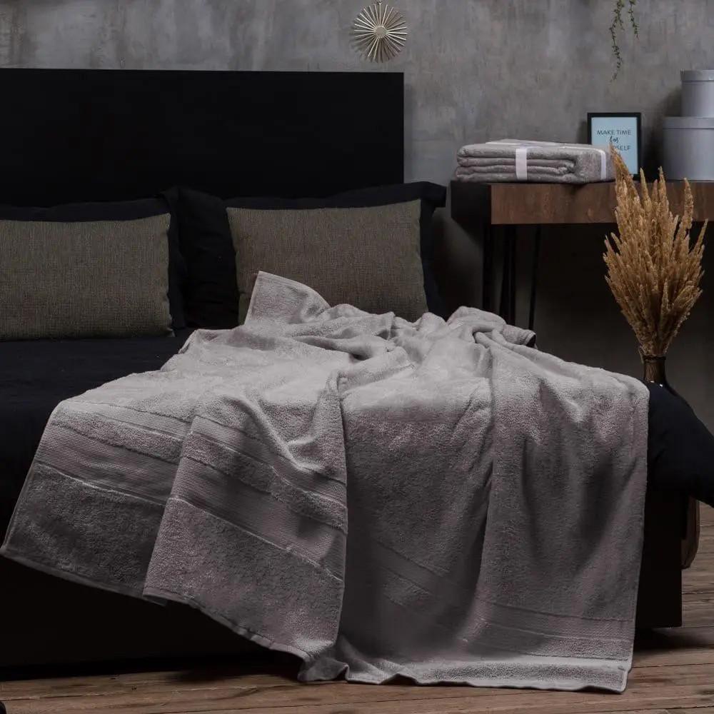 Простынь Aisha Home Textile 200х220 см Серый (20649)