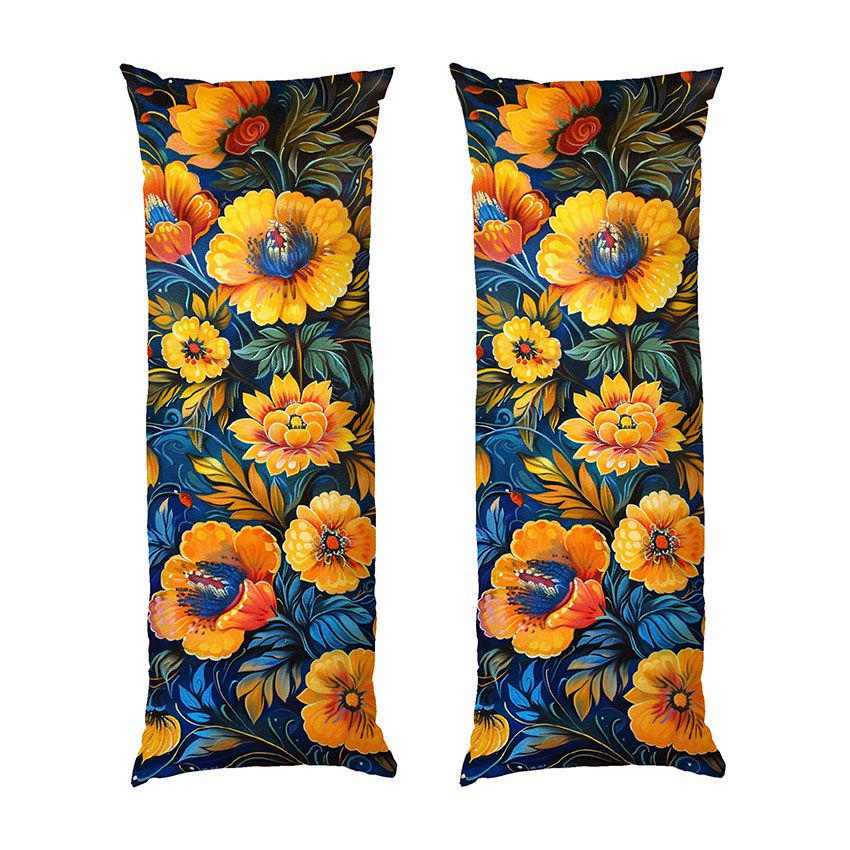 Подушка дакімакура Petrykiv painting Yellow flowers габардин 180х60 см (114217-4)