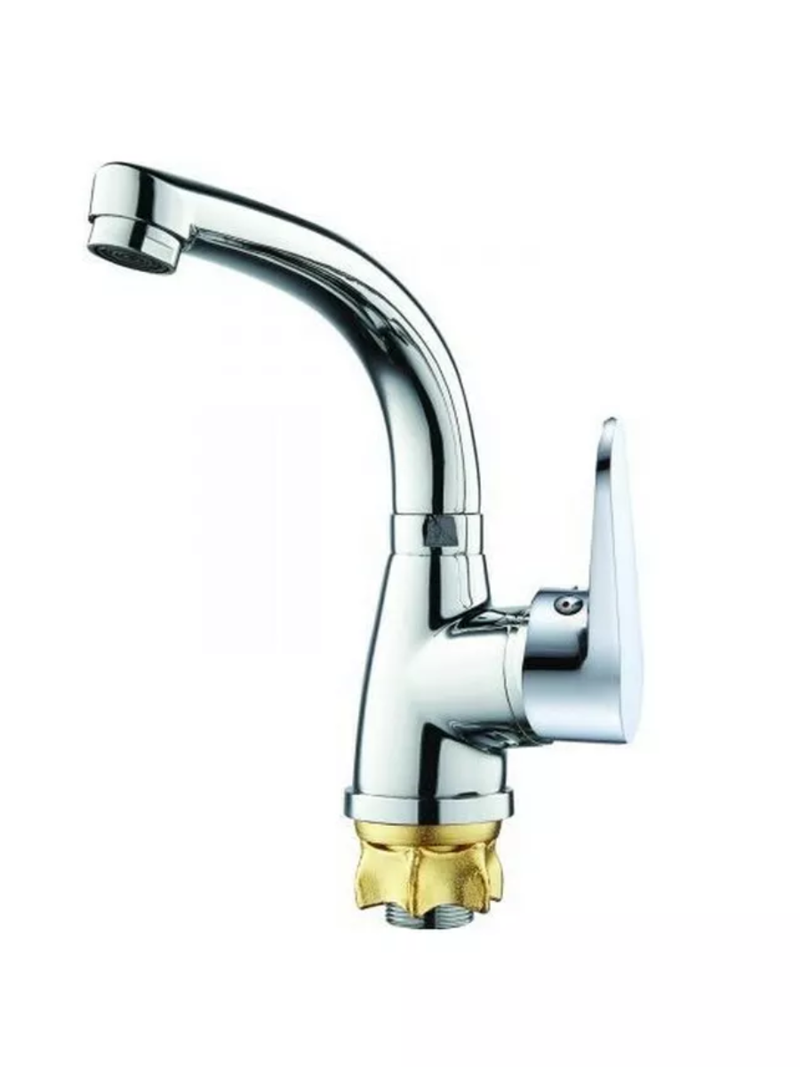 Смеситель для умывальника MIXXUS SOP1-146 с поворотным изливом Хром (MI6499)