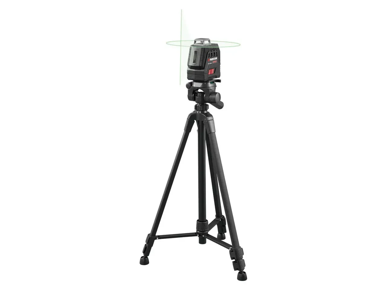 Нивелир кросс-линейный аккумуляторный PARKSIDE Performans PKLLP 360 B3 360° 20 м со штативом (2817899773)