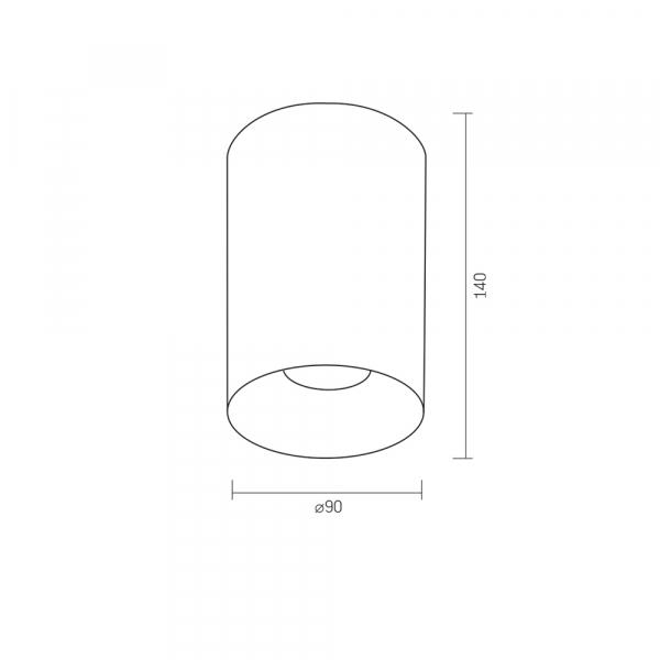 Светильник Videx под лампу GU10 накладной Черный (VL-SPF14A-B) - фото 4 Светильник Videx под лампу GU10 накладной Черный (VL-SPF14A-B) - фото 4
