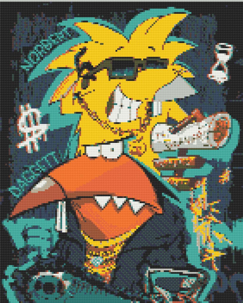 Алмазна мозаїка ORIGAMI Злюки бобри 40х50 см (OD3092)