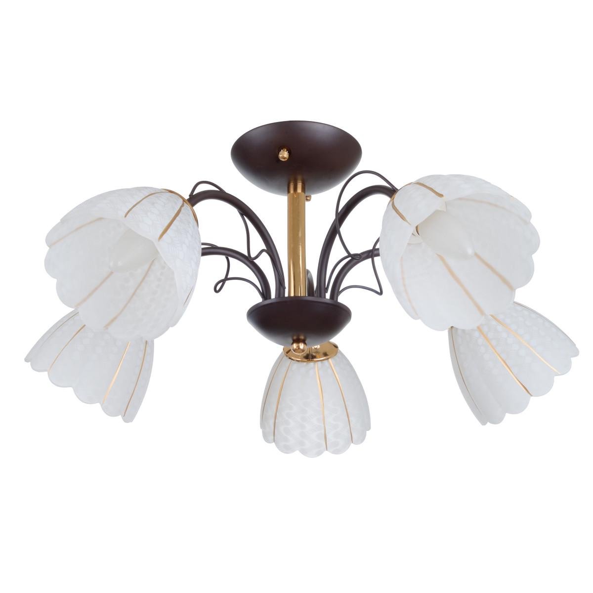 Люстра класична Brille LK-679S/5 E27 BK+FG Чорний