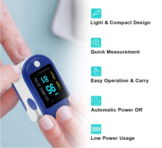 Пульсоксиметр на палець пульсометр Finger Pulse Oximeter AB 88 183296 - фото 6 Пульсоксиметр на палець пульсометр Finger Pulse Oximeter AB 88 183296 - фото 6