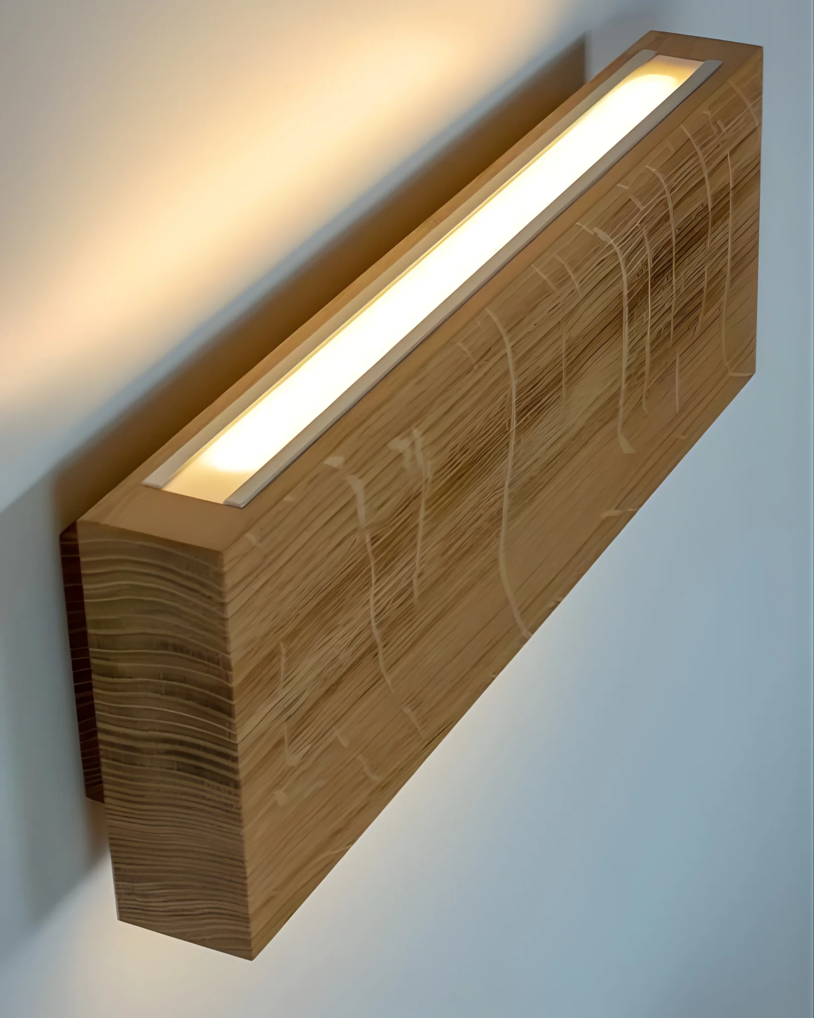 LED-бра подвесное LightWood Block из натурального дуба 60 Вт Светлый ясень (00000819)
