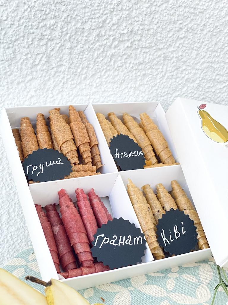 Набор пастилы Эко Няшки Mini без сахара Груша/Апельсин/Гранат/Киви 200 г - фото 2 Набор пастилы Эко Няшки Mini без сахара Груша/Апельсин/Гранат/Киви 200 г - фото 2