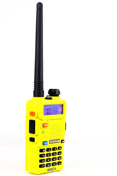 Рація Baofeng UV-5R та гарнітура з кнопкою РТТ Yellow (9131) - фото 2