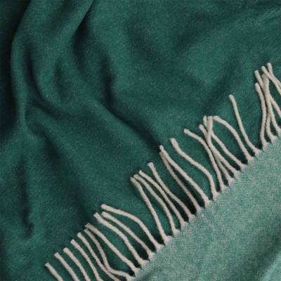 Плед бовария дабл 140х200 см Бело-Зеленый - фото 2