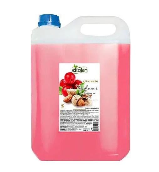 Крем-мыло жидкое Ekolan Клюква & Миндаль 5000 г (18108)