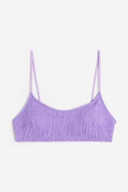 Купальный топ H&M 1345687 р. 36 Сиреневый