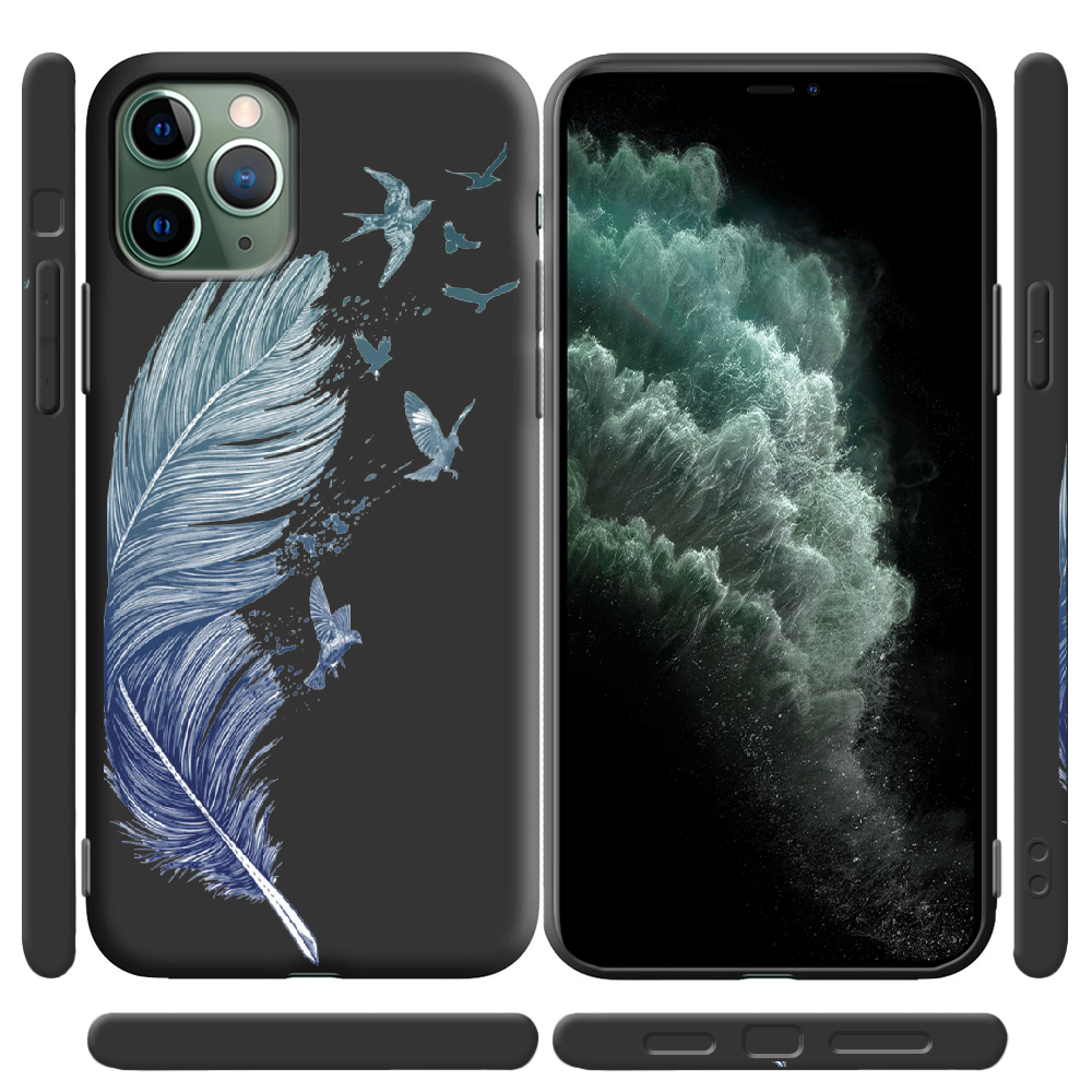 Чехол Boxface iPhone 11 Pro Feather Черный силикон (38189-cc38-38277) - фото 2