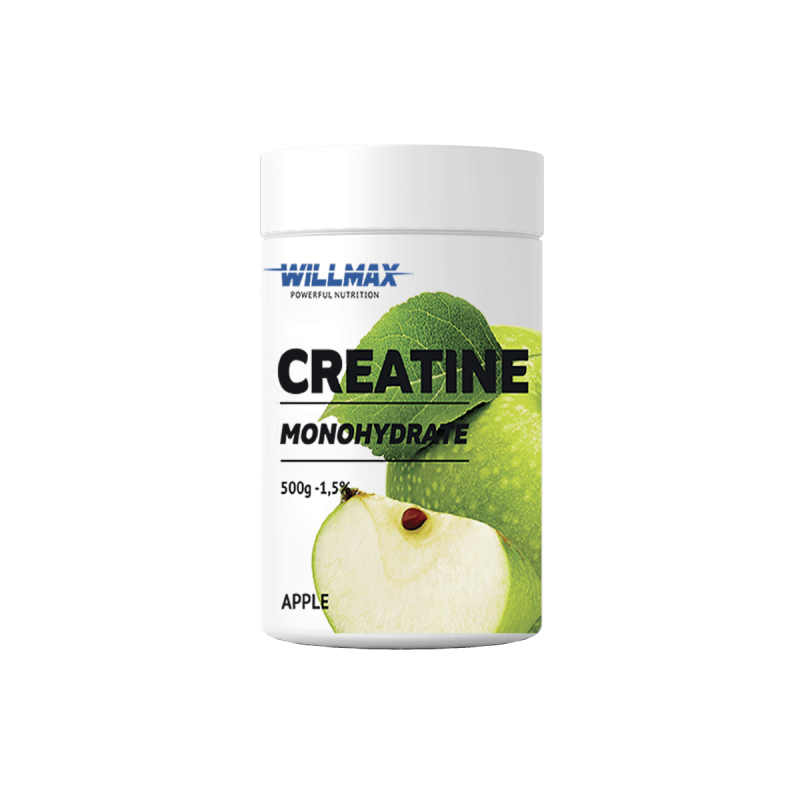 Креатин Моногидрат Willmax Creatine Monohydrate Яблоко 500 г