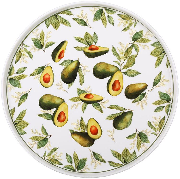 Набор фарфоровых тарелок Avocado Garden Ø 25 см 6 шт.