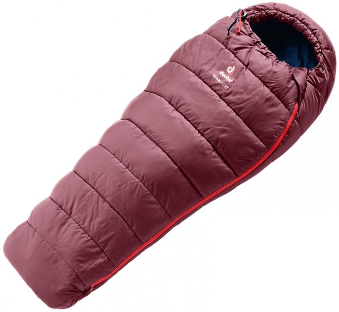 Спальник Deuter Starlight L (левый) Maron-Navy (1052-3720119 5322 1)