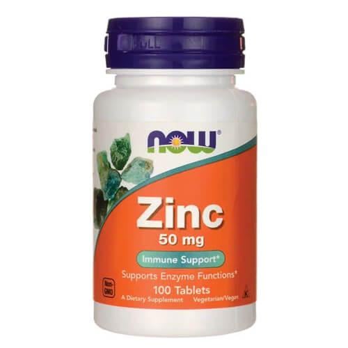 Цинк NOW Zinc Gluconate 50мг 100 табл. (NOW-01520)