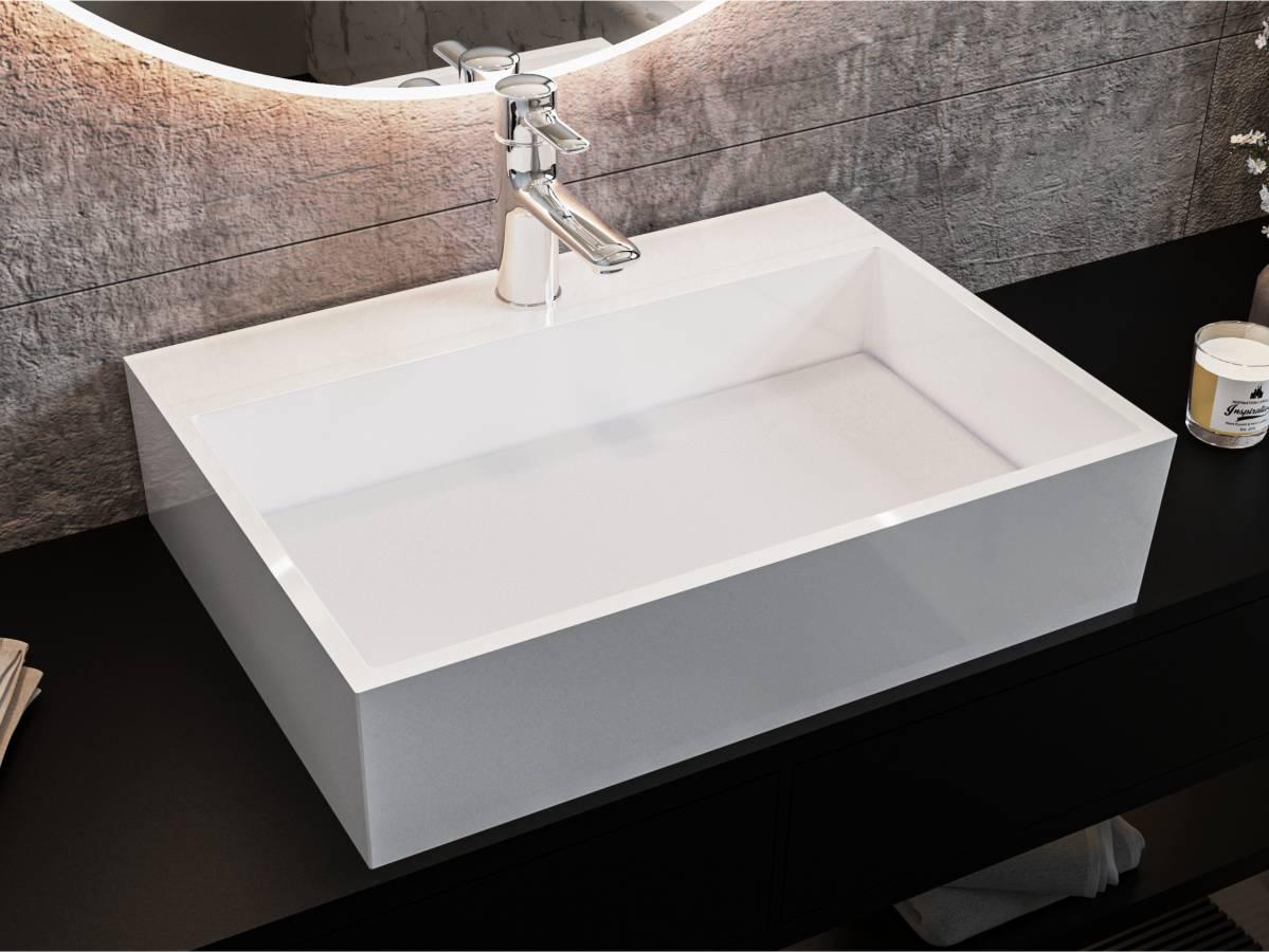 Умывальник Miraggio Mares 600 Белый глянцевый (0000213)