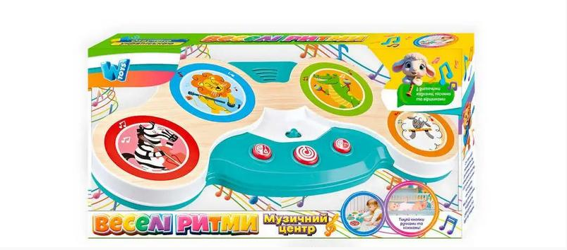 Іграшка для малюків WToys 18480 Веселі ритми УКРАЇНСЬКОЮ МОВОЮ (18480) Іграшка для малюків WToys 18480 Веселі ритми УКРАЇНСЬКОЮ МОВОЮ (18480)