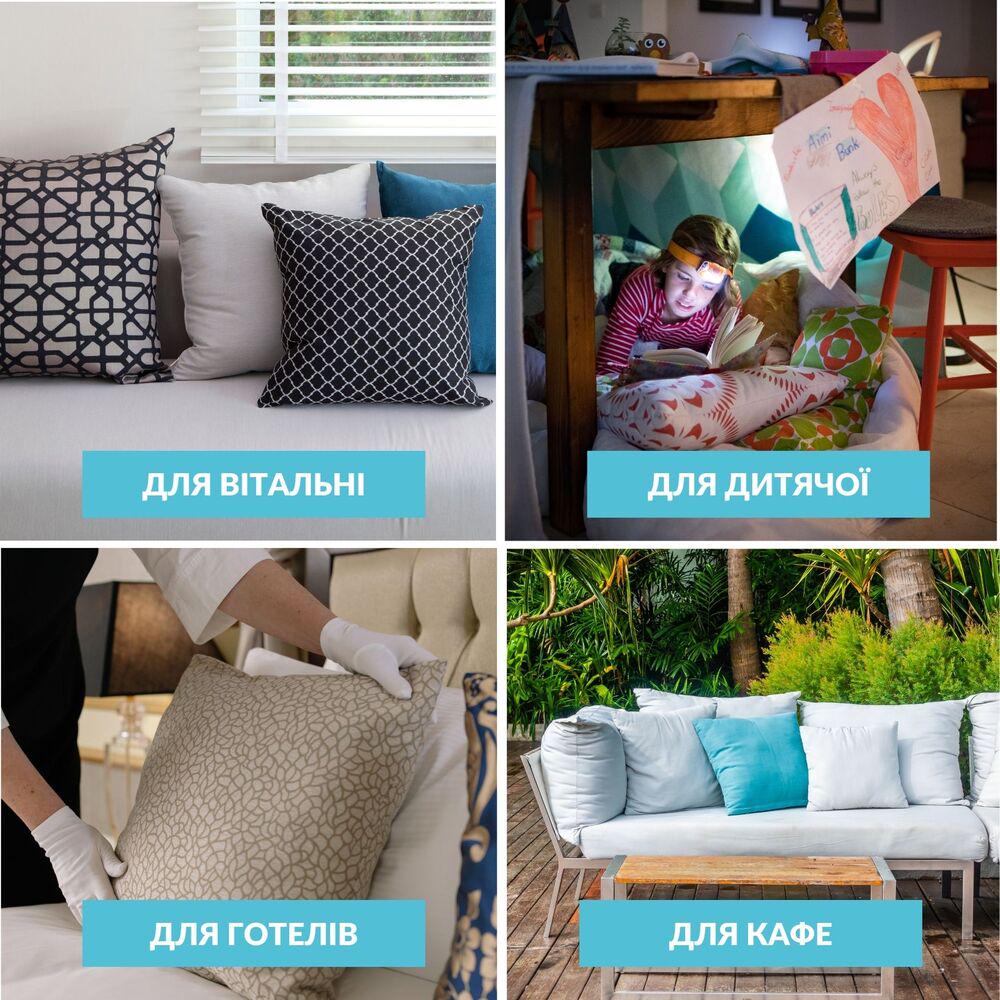 Набір декоративних подушок IDEIA Silhouette 50х50 см 2 шт. Сірий (26644) - фото 5 Набір декоративних подушок IDEIA Silhouette 50х50 см 2 шт. Сірий (26644) - фото 5