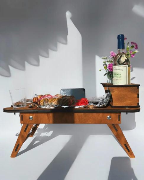 Столик многофункциональный 58х28 см Дуб (013ст) - фото 4