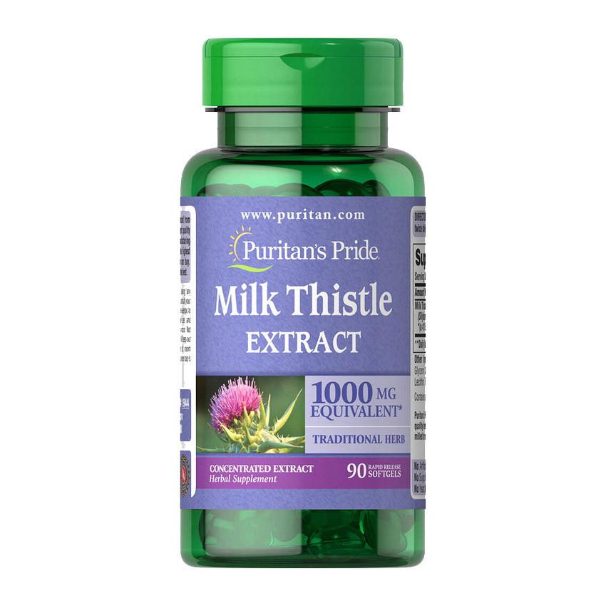 Екстракт розторопші Puritan's Pride Milk Thistle Extract 1000 мг 90 капс. (09098-01)