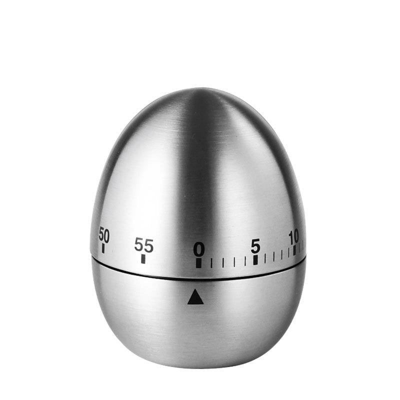 Таймер кухонний Яйце механічний з нержавіючої сталі (12452523)