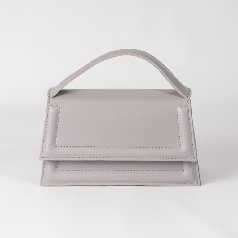 Сумка женская кросс-боди из гладкой экокожи XENIA № 17-24 Серый - фото 1 Сумка женская кросс-боди из гладкой экокожи XENIA № 17-24 Серый - фото 1