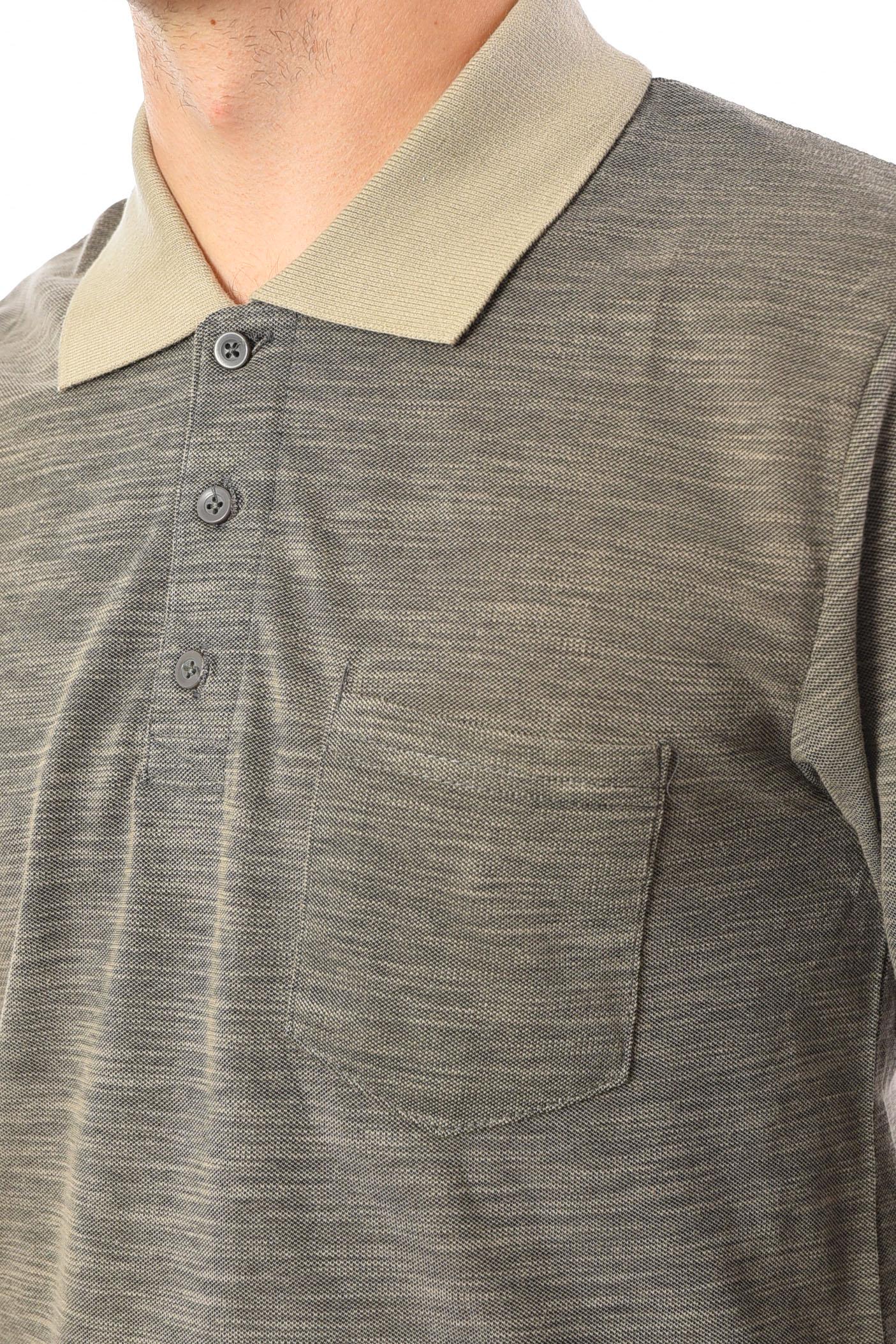 Кофта поло чоловіча напівбатальна XL Коричневий (193066) - фото 4 Кофта поло чоловіча напівбатальна XL Коричневий (193066) - фото 4