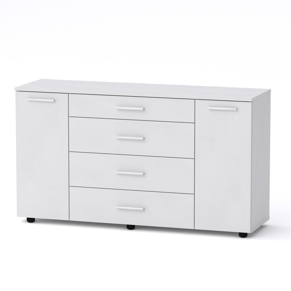 Комод для вещей Компанит 1-3-2 Альба Белый (180875)